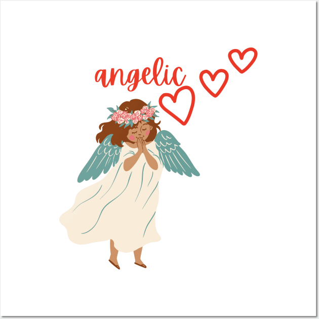 angelic girl Wall Art by Christian custom designz